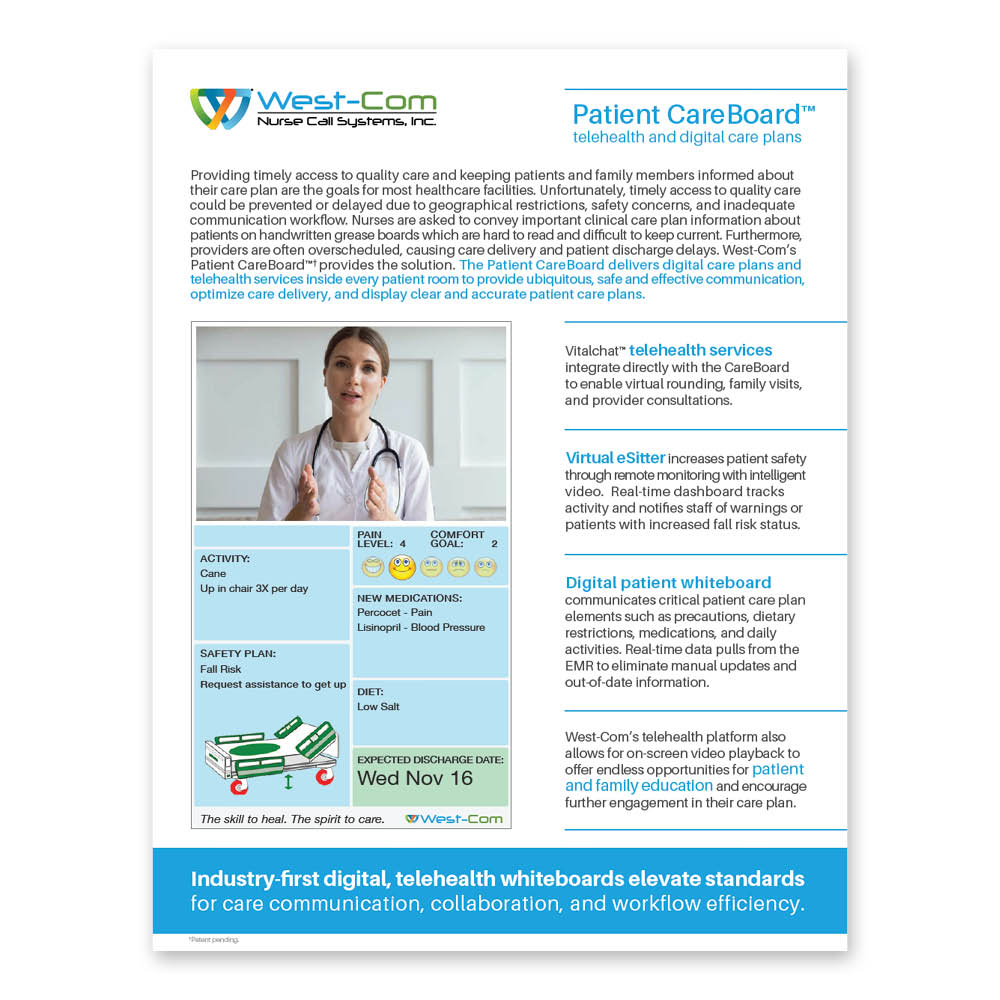 Patient CareBoard with Telehealth & Digital Care Plans